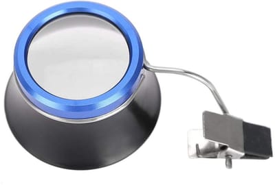 Allecto - Horlogemaker lenzenvloeistof - Vergrootglas - Draagbare Clip op Bril Loupe - Zwart - Sieraden Loupes - Ideaal voor horlogemaker, juwelier...