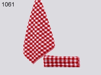 LASA Keukenhanddoek Rood Geblokt – 50 x 50 cm – 100% Katoen – Absorberend – Keukendoek