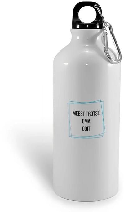 Hacebo® - meest trotse oma ooit waterfles - Oma - trotse oma - verjaardagscadeau - verjaardag - cadeau - cadeautje voor oma - oma artikelen - kado - geschenk - gift - water fles - 400ML