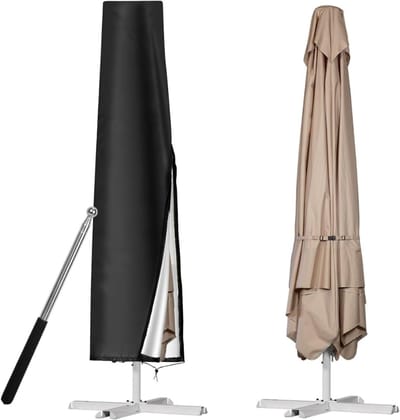 ZMR® Parasolhoes Staande Parasol - Parasolhoes - Parasol Hoes - Aardetint - 190cm x 30cm x 50cm