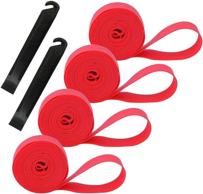 Premium PVC Fietsbanden Beschermpads, 24 Inch Binnenbanden, Antilek Rim Tape en Fietstools Set