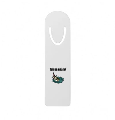Hacebo® - vis met eigen naam metalen boekenlegger - Vis - vissen liefhebbers - iemand die houdt van vissen - verjaardag - cadeau - kado - geschenk Bladwijzer boekenleggers - 12.7 cm x 3.2cm