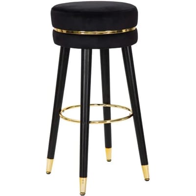 Barkruk Paris Nero/gold Ø 35×74 cm