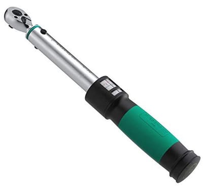 Draaimomentsleutel 1/4 inch - 3 tot 25 Nm, Dubbele schaal, Verchroomd Staal, met Transportkoffer