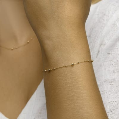 Armband Bolletjes 0,8 Mm 16,5 - 18,5 Cm