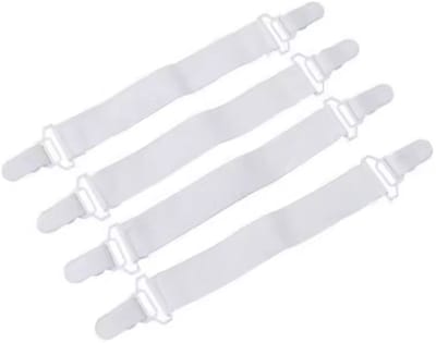 Lakenspanners - Dekbedclips - Laken klemmetjes - 4 stuks - Multifunctioneel - Spanners - Clips voor je onderlaken - Wit - CHPN