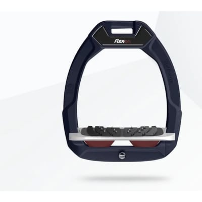 Veiligheidssingels paardrijden Loodrecht Ultra Grip Aluminium/Grijs/Bordeaux Flex-On Safe-On