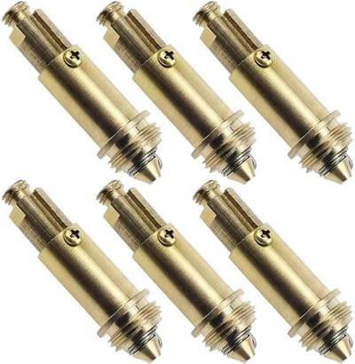 Spoelstop Vervanging - Bad Afvoerplug - Watersluiting Reparatie - Messing Veermechanisme - 6 Stuks - Goud