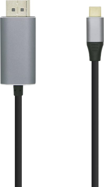 Aisens Usb-c Naar Displayport 4k M/m 80 Cm 60hz Zwart,Zilver