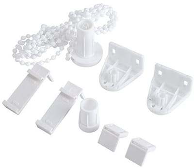 Dailygoods- Rolgordijn Reparatie Kit - 2 Sets Accessoires - Beugel/Ketting - Hoogwaardig Kunststof - Lichtgewicht/Duurzaam - Veilig voor Kinderen - Raamdecoratie