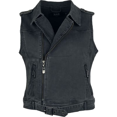Black Premium by EMP Bodywarmer - Denim bodywarmer - S tot XXL - voor Vrouwen - grijs