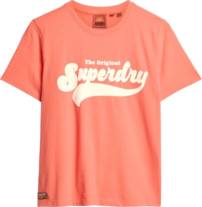 Superdry STUDIOS SLUB EMB VEE TEE Dames T-shirt - Maat L
