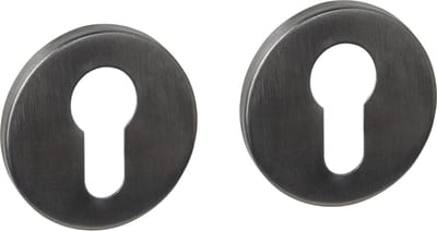 Intersteel Cilinderrozetten verdekt ø52x6mm PVD antraciet