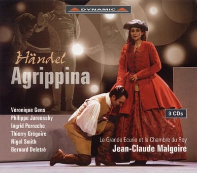 Veronique Gens, Philippe Jaroussky, Ingrid Perruche, Nigel Smith, Thierry Gregoire, La Grande Ecurie et la Chambre du Roy, Jean-Claude Malgoire - Händel: Agrippina (3 CD)