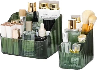 Pack of 2 Makeup Organizers - Makeup Organizer voor Huidverzorging - Beauty Makeup - Transparante Opslag
