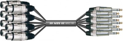 MUSIC STORE Studio Multicore/Eco 8/XLR-Kl. 1,5m / XLR female > jack sym - Analoge multicore kabel