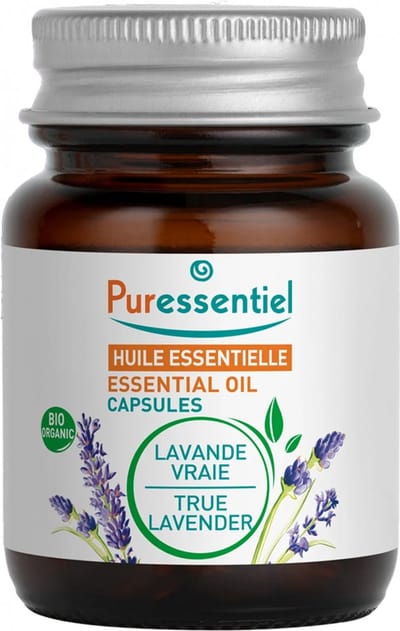 Puressentiel Echte Essentiële Lavendelolie (Lavandula Angustifolia) Biologisch 60 Capsules