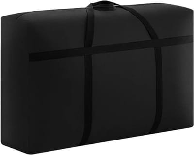 Verhuistassen Set - Opbergzakken - Spullen Opslaan - Waterdicht Stevig Materiaal - 3 XL 160L - Zwart