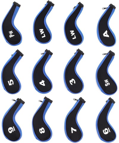 Dailygoods - 12 Stuks Golfclubkappen voor Putter - Bescherming voor Golfclubs
