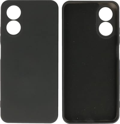 Fashion Backcover Telefoonhoesje - Color Hoesje - Geschikt voor de Oppo Reno 8T 4G - Zwart