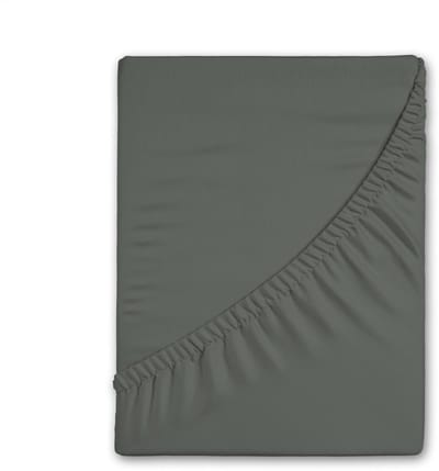 Good Morning hoeslaken effen kleur - 1 persoons 90x200 cm - Olijfgroen - 100% Katoen flanel