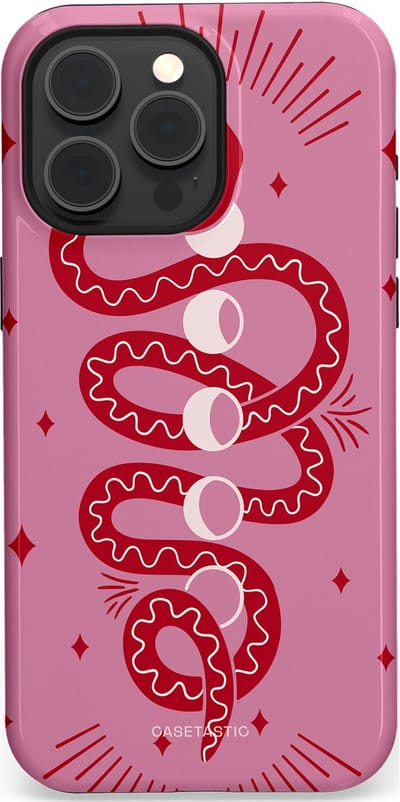 Casetastic Hoesje Geschikt voor Apple iPhone 15 Pro Max Magsafe - Stijlvolle Beschermende Duo-layer Case - Eclipseslang