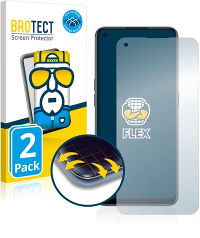 BROTECT - Screenprotector voor OnePlus Nord CE 2 5G - Folie Beschermfolie transparant volledig dekking - 2 Stuks