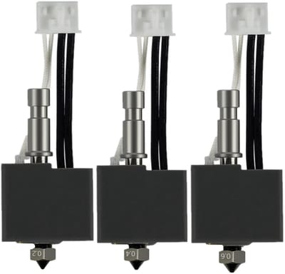 Dailygoods- Hotend 3-pack - 0,2 mm/0,4 mm/0,6 mm - Messing Mondstuk