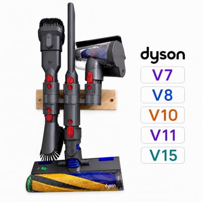 Accessoire Houder Geschikt voor Dyson V15 / V11 / V10 / V8 / V7 – Wandhouder voor 3 tot 6 Opzetstukken – Tool Organizer – Wandmontage Opbergsysteem – Antraciet