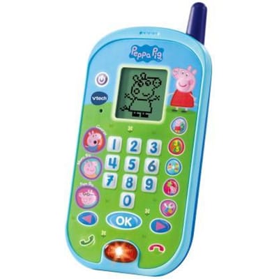 VTech Peppa Pig Baby Leertelefoon - Interactief Mobieltje - Met Geluiden - Educatief Babyspeelgoed