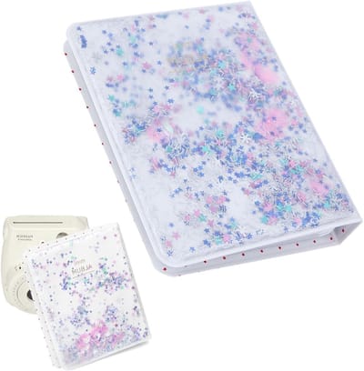 Mini Fotoalbum voor Instax Foto's - Modevol en Ruim, Geschikt voor 3 Inch Afdrukken (Blauw)