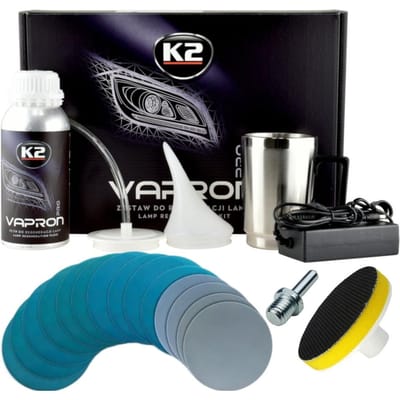 K2 Vapron Ketel Set Voor Herstel Koplampen Lampen +Waterschuurpapier