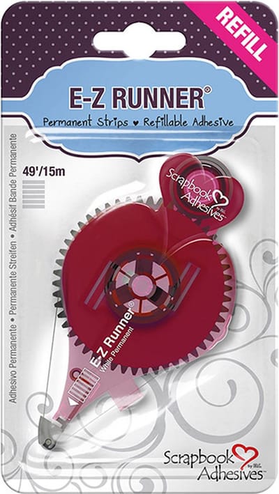 E-Z Runner® - navulling, strips, permanent, B: 8 mm, 15 m/ 1 rol