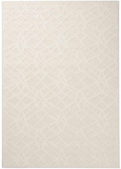 DÉJA Living Vloerkleed 160x230cm - Laagpolig Wit Polypropyleen - Sota