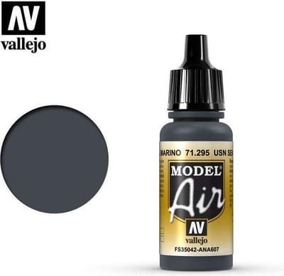 Vallejo Hobbyverf Acrylverf - 71295 Model Air USN Sea Blue - Acryl Verf flesje - 17 ml