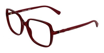 Longchamp LO2802 Transparent burgundy 55/16/145 WOMAN Brilmonturen