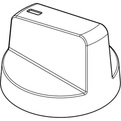 AEG knop, thermostaat, mat zwart, 140184866295