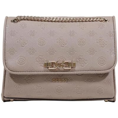 GUESS schoudertas Anise Convertible Xbody Flap Dark Taupe Logo