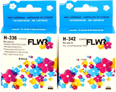 FLWR - Cartridges / HP 336/342 Multipack / zwart en kleur / Geschikt voor HP
