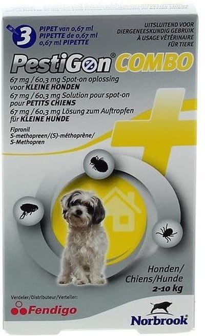 COMBO Vlooienmiddel voor honden Small