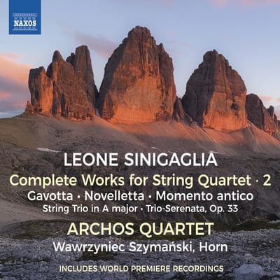 Wawrzyniec Szymanski, Archos Quartet - Sinigaglia: Complete Works For String Quartet, Vol. 2 (CD)