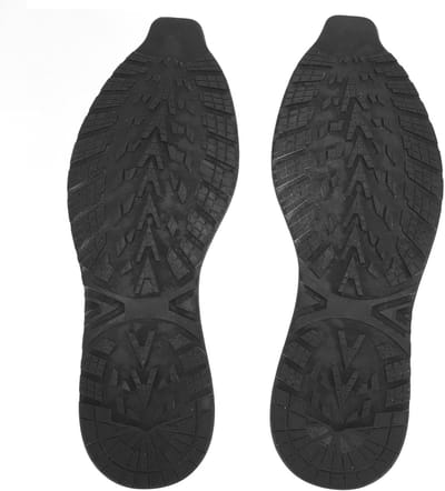 Rubberen Antislip Schoenbodem voor Volledige Zoolreparatie - Vervangende Schoenzool voor Sneakers (Zwart)