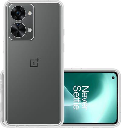 Hoesje - Geschikt voor OnePlus Nord 2T - Sterk & Shockproof - Hoes Cover - Siliconen Case - Transparant