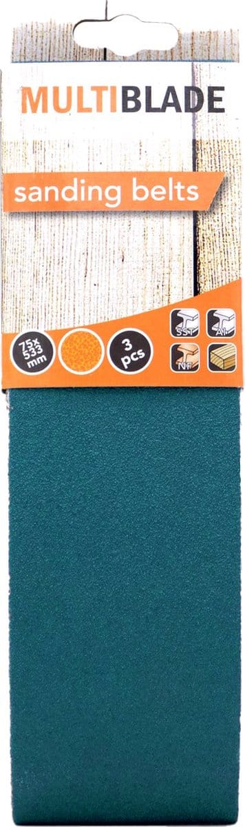 Multiblade MB75 schuurband zirconium  75x533mm korrel 40 (3 banden)