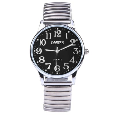 Fako - Horloge - Rekband - Comby Classic - 36mm - Zwart