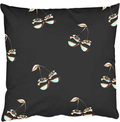 Sierkussens - Kussentjes Woonkamer - 50x50 cm - Patroon - Kersen - Goud - Chrome