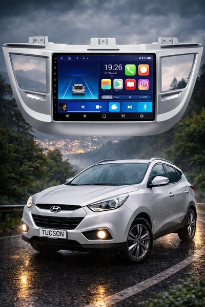 ADIVOX 9 inch T1 geschikt voor Hyundai Tucson 2014-2018 Android 15 CarPlay/Auto/Wifi//RDS/DSP/DAB+