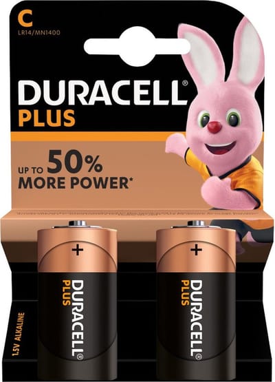 Set van 6x Duracell C Plus batterijen 1.5 V - alkaline - LR14 MN1400 - Batterijen pack
