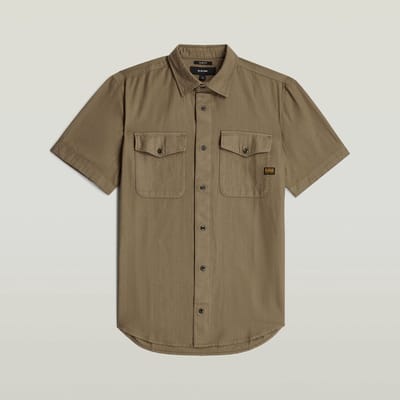 G-star Marine Overhemd Met Korte Mouwen Beige 2XL Man
