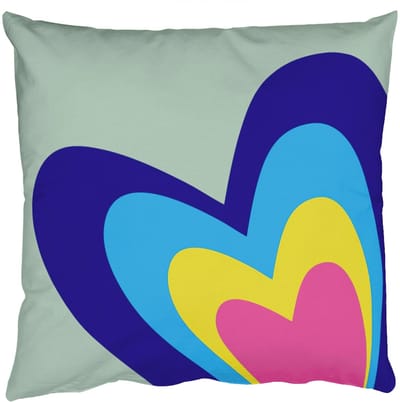 Sierkussens - Kussentjes Woonkamer - 50x50 cm - Hartjes - Kleurrijk - Valentijn